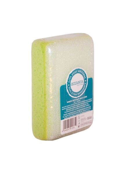 Oceania Burete de baie pentru exfoliere cu doua fete Oceania, Galben