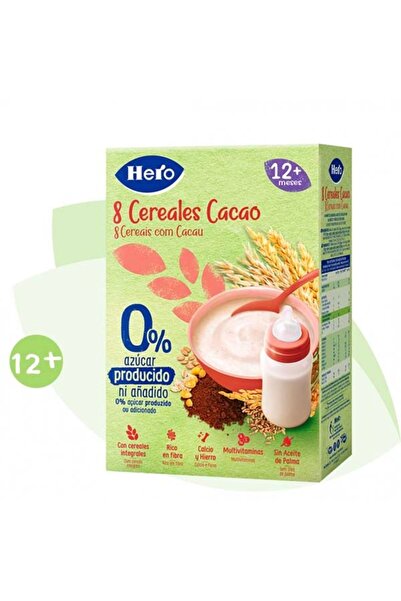 Hero Baby 8 Cereale Cu Cacao 340G,+12