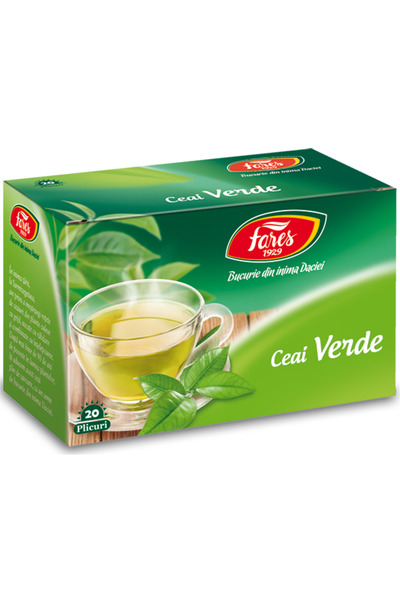Fares Ceai verde Fares, 20 pliculete