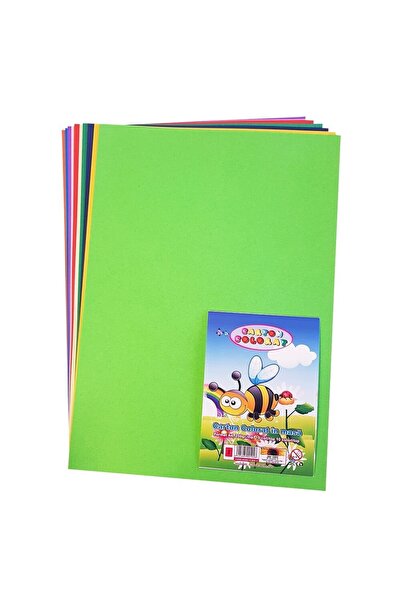 Savcom Carton colorat A4, 250 gr/mp, 10 coli, diferite culori