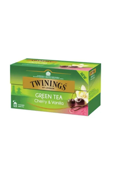 Twinings Green Tea With Cherry And Vanilla Flavor 25x1.7g