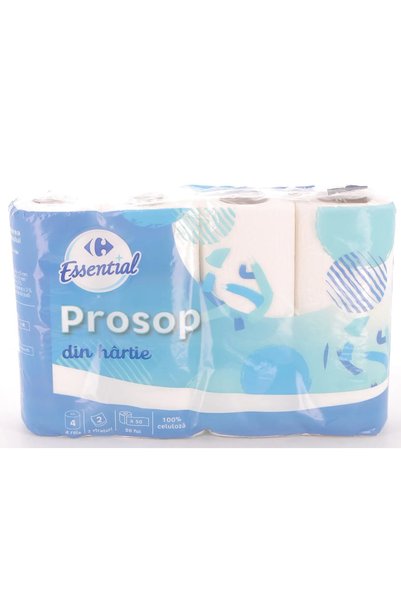Carrefour Essential Prosoape din hartie Carrefour Essential 2 straturi 4 role