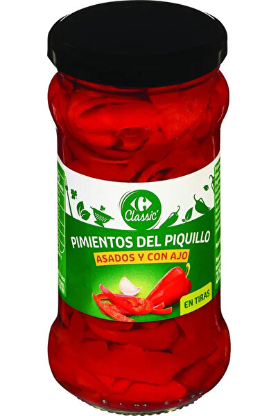 Crf Clasic Carrefour Classic capsicum strips, with garlic 290g