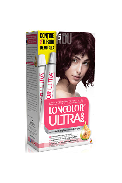 Loncolor Vopsea de par permanenta Ultra Max 5 Acaju, 200 ml