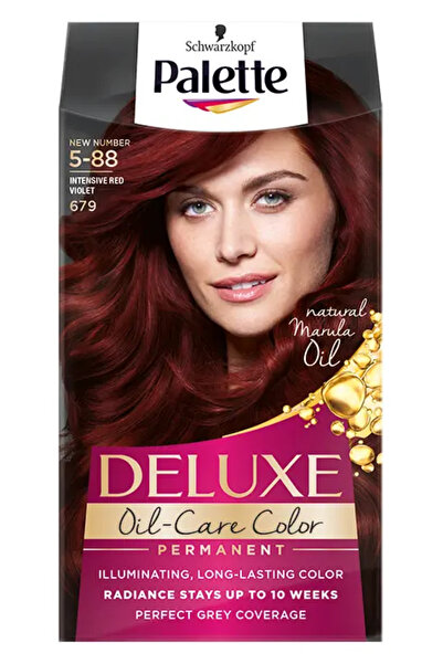 Palettelux Vopsea de par permanenta Palette Deluxe Oil-Care Color 679 Rosu Vi...