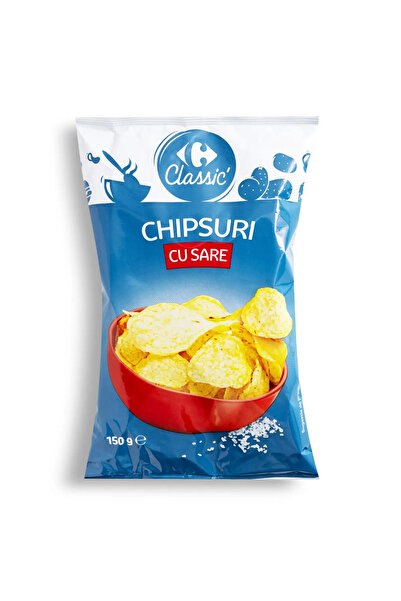 Crf Clasic Chipsuri cu sare Carrefour Classic, 150g