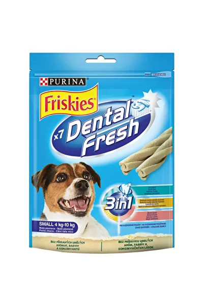 Friskies Dental Fresh pentru caini de talie mica, recompense pentru caini, 110 g