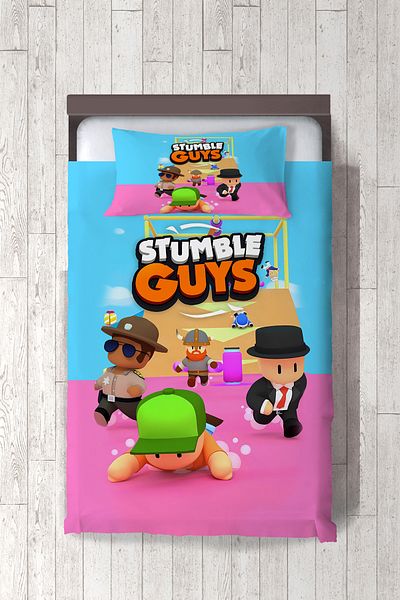 dekomingo Stumble Guys Patterned Children's Bedding Cover