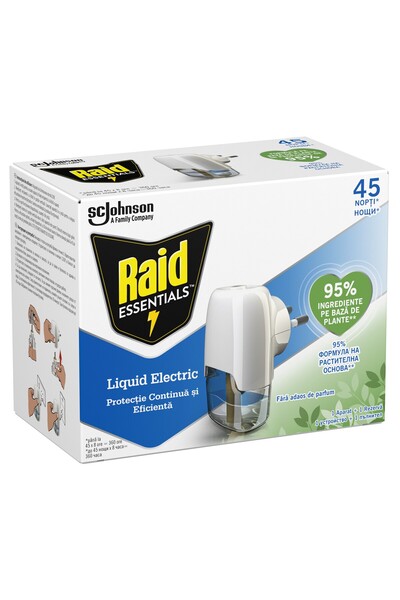 Raid Aparat Tantari Essential Lichid Electric 45 nopti 27ml