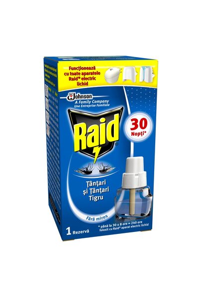 Raid Rezerva aparat electric Liquid impotriva tantarilor, 21 ml