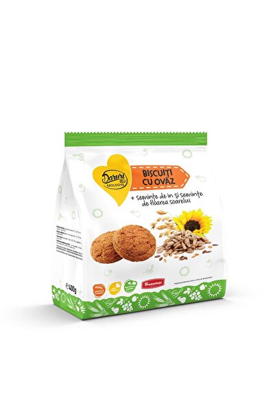 Daruri din Moldova Biscuiti cu ovaz si seminte Daruri din Moldova 400g