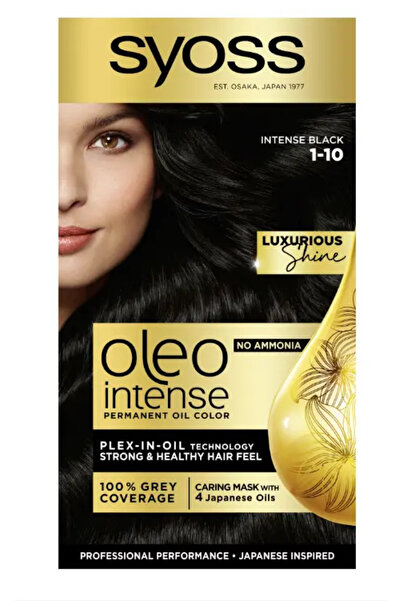 SYOSS OLEO Vopsea de par fara amoniac oleo intense 1-10 negru intens Syoss 115ml