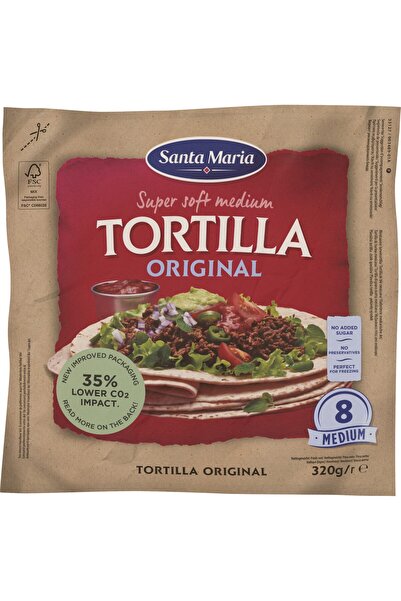 Santa Mari Tortilla medie grau Santa Maria, 8 buc, 320g