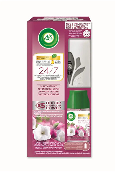 Air Wick Odorizant de camera freshmatic spray complete, Air Wick Satin & Floarea lunii, 250 ml