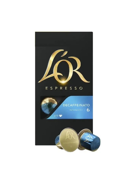 lor Cafea capsule L'OR Espresso Decaff, 10 bauturi x 40 ml, 52 g