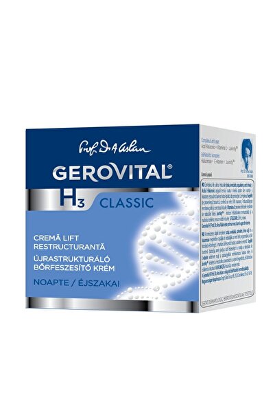 Gh3 Crema Gerovital H3 Classic lift restructuranta de noapte, 50 ml