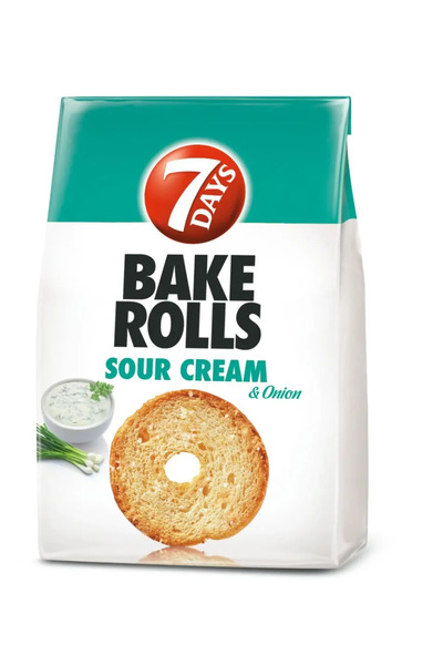 7DAYS Rondele Bake Rolls 7 Days cu smantana si ceapa 80 g