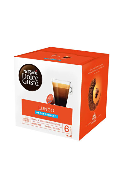 dolce gusto Capsule cafea Nescafe Dolce Gusto Lungo Decaffeinato, 16 capsule cafea, 16 bauturi, 112g