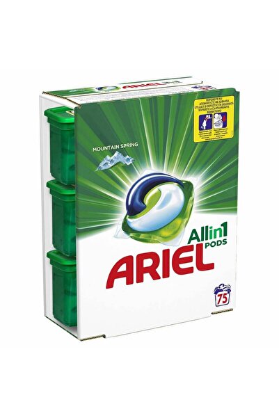 Ariel Detergent automat capsule All in One PODS Mountain Spring, 75 spalari