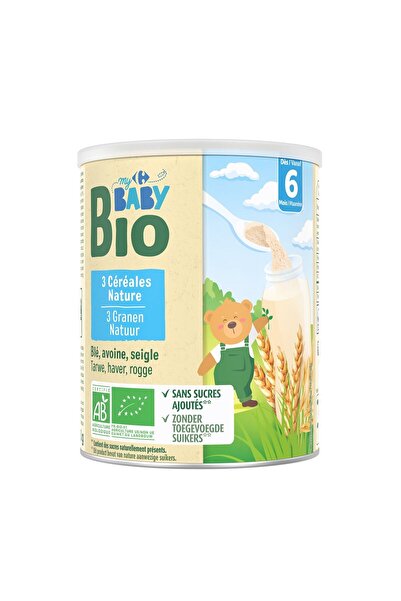 Crf Mybbio Cereale naturale pentru bebelusi, de la 6 luni, Carrefour Baby Bio...