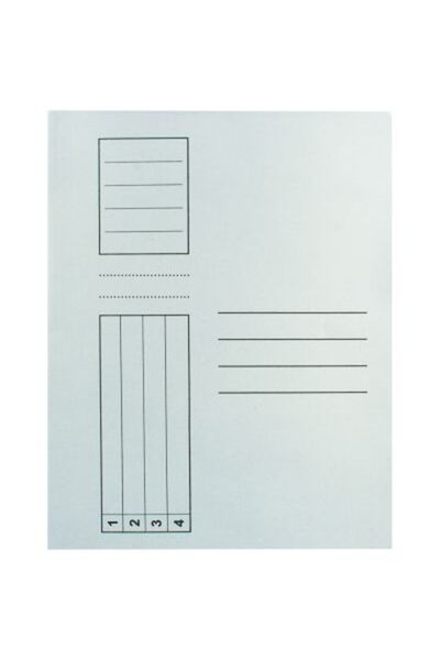 Rtc Standard folder, white, plain, A4, cardboard, 10pcs/set