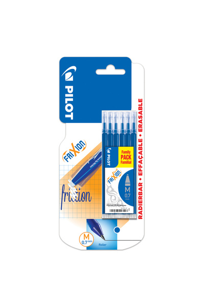 Pilot Set 6 rezerve Roller Frixion, 0.7 mm, Albastru