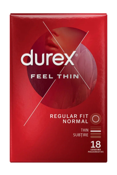 Durex Prezervative Feel thin, 18 buc