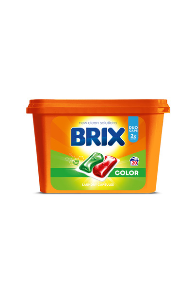 Brix Capsule pentru spalat rufe Color 20 buc