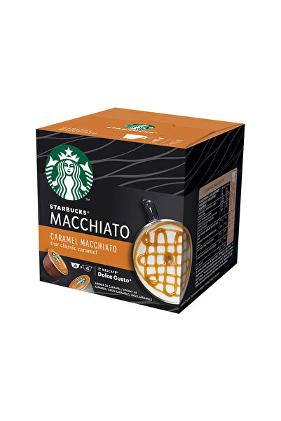 Starbucks Caramel Macchiato by Nescafe Dolce Gusto, capsule cafea, cutie de 6...