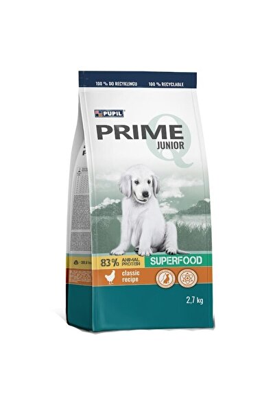Prime Junior dry dog food, with Chicken and Rice, 2.7kg