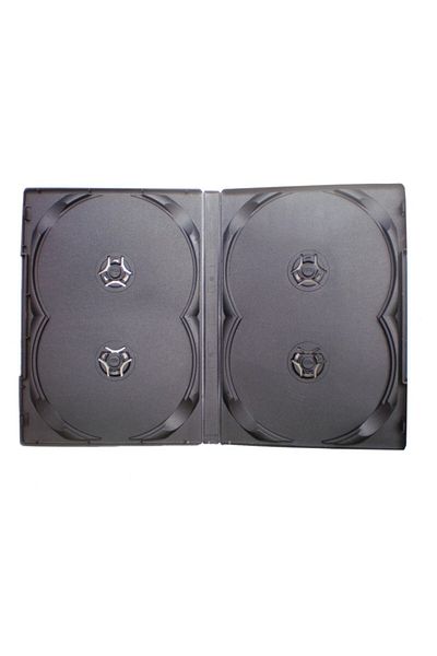 OEM Case for 4 DVDs, 14 mm, black