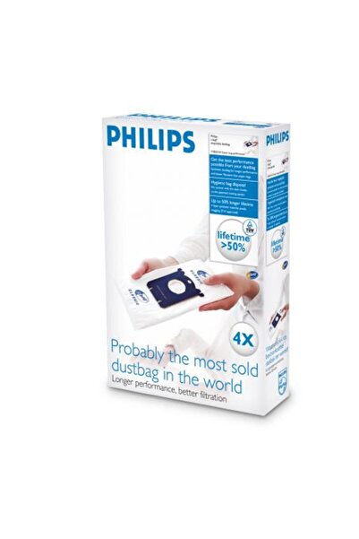 Philips Vacuum cleaner bags FC8021, 4 pieces, S-bag