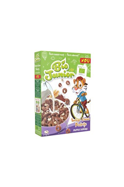 Bio Junior Cereale ineluse cu cacao pestrite Bio Junior 210 g