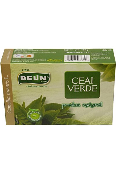 BELİN Ceai Verde Belin, 100 plicuri, 150g