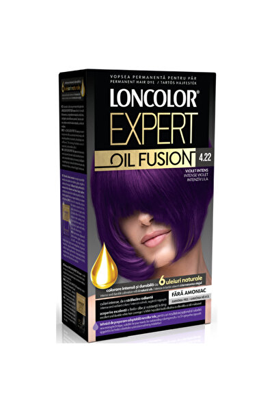 Loncol Exp Vopsea de par permanenta Loncolor Expert Oil Fusion 4.22 Violet Intens, 100 ml