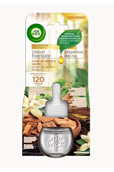 Air Wick Rezerva odorizant electric de camera Air Wick, Lemn de Santal & Vanilie, 19ml