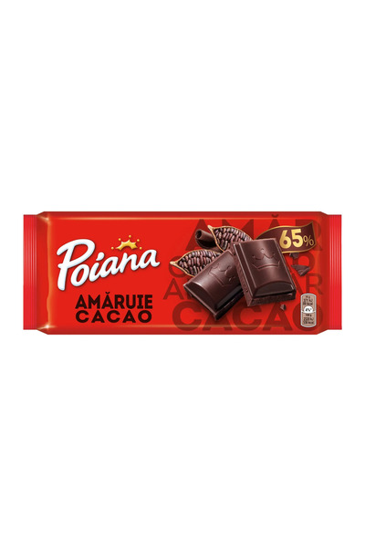 Poiana Ciocolata neagra cu 65% cacao 80 g