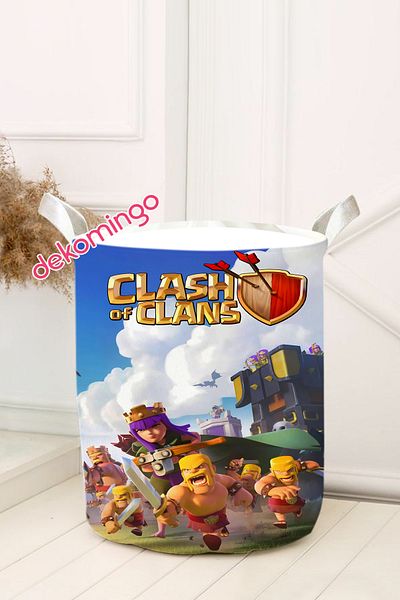 dekomingo Clash of Clans Patterned Children's Toy Basket