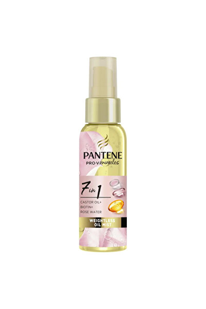 Pantene Pro-V Miracles 7 in 1 Hair Oil with Castor Oil, Biotin and Rose Water, 100 ml