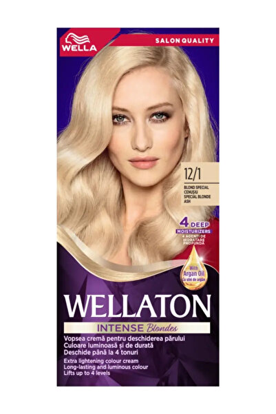Wellaton Vopsea de par permanenta 12/1 Blond special cenusiu, 110ml