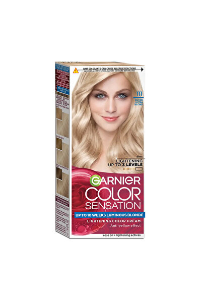 Garnier Vopsea de par permanenta Color Sensation 111 Blond Ultra Argintiu, cu...