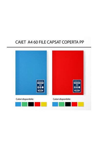 PAPERLAND Caiet dictando A4 Paperland, 60 file