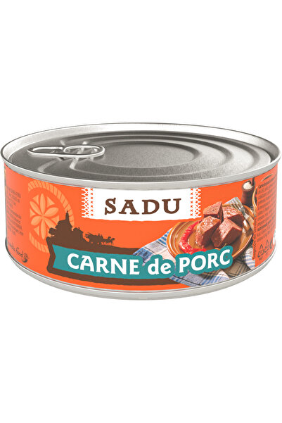SADU Carne de porc in suc propriu 300g