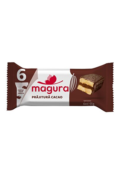 Magura Prajitura cu crema de cacao Magura, 6buc x 35g