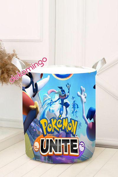 dekomingo Pokemon Unite Patterned Children's Toy Basket