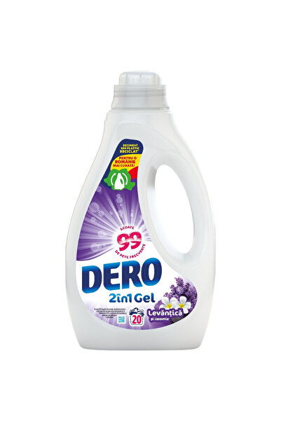Dero Detergent automat lichid 2in1 Lavanda, 20 spalari, 1l