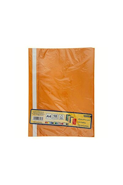 PAPERLAND Set of 10 Paperland folders, plastic, Orange