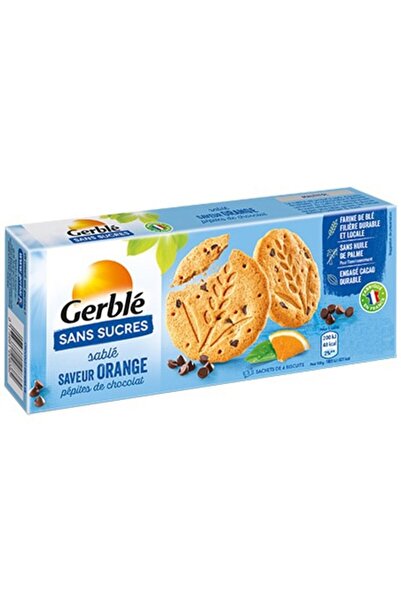 Gerble Biscuiti fara Zahar cu Portocale Si Pepite Cioco, 132g