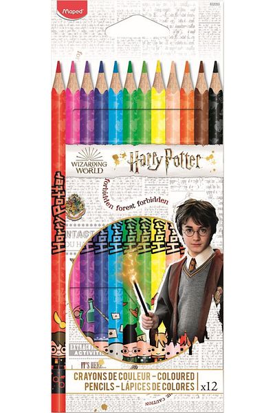 Maped Set 12 creioane colorate Harry Potter, Multicolor
