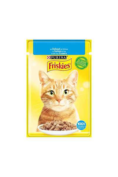 Friskies Adult cu Somon in Sos, hrana umeda pentru pisici, 85 g